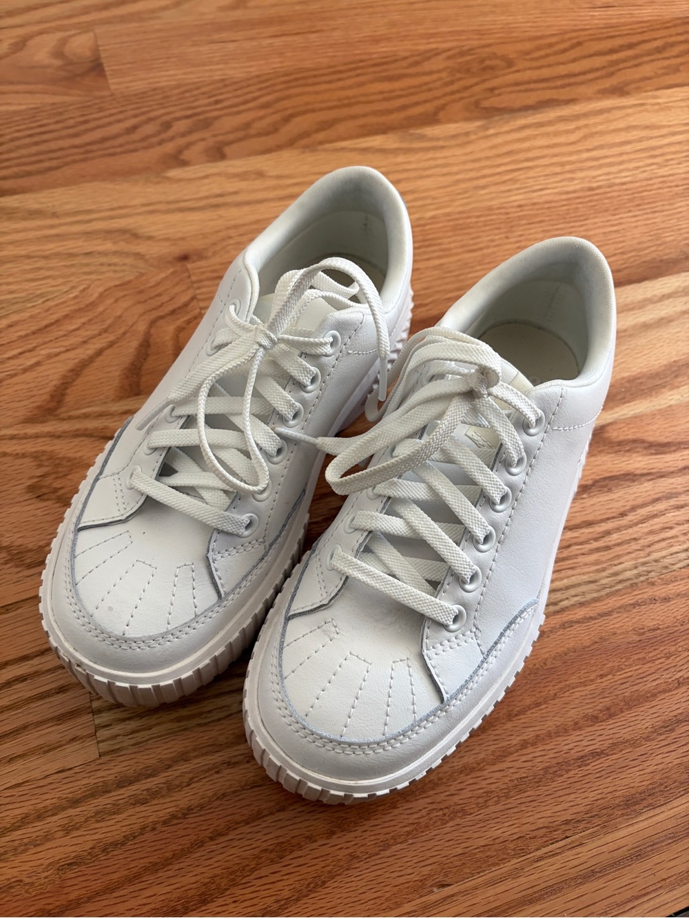 White Platform Sneakers